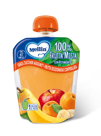 Mellin 100% Frutta Mista 90 G - Mellin 100% Frutta Mista 90 G