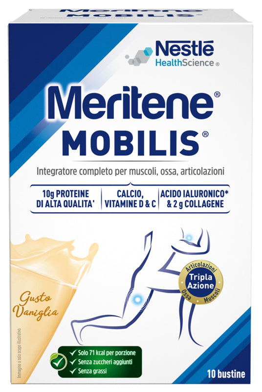 Meritene Mobilis Gusto Vaniglia 10 Bustine Da 21 G - Meritene Mobilis Gusto Vaniglia 10 Bustine Da 21 G