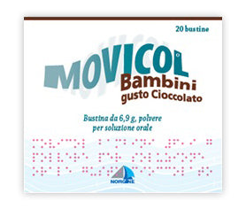 MOVICOL BAMBINI 6,9 G, POLVERE PER SOLUZIONE ORALE, GUSTO CIOCCOLATO - MOVICOL BAMBINI 6,9 G, POLVERE PER SOLUZIONE ORALE, GUSTO CIOCCOLATO