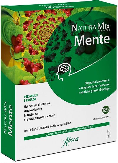 Natura Mix Advanced Mente 10 Flaconcini 150 G - Natura Mix Advanced Mente 10 Flaconcini 150 G