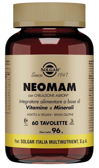 Solgar Neomam 60 Tavolette - Solgar Neomam 60 Tavolette