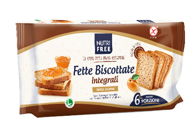 Nutrifree Fette Biscottate Integrali 225 G - Nutrifree Fette Biscottate Integrali 225 G