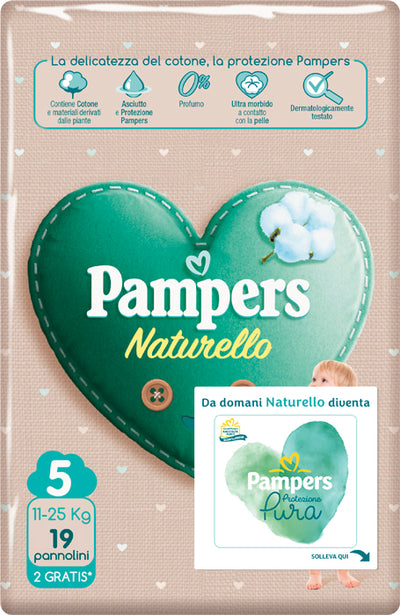 Pampers Natur Junior Cp 17 Pezzi + 2