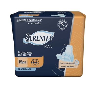 Pannolino Serenity Light Man Extra Con Adesivo O Altro Fissaggio 15 Pezzi - Pannolino Serenity Light Man Extra Con Adesivo O Altro Fissaggio 15 Pezzi