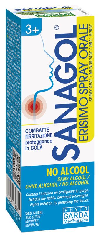 Sanagol Spray Erisimo Senza Alcool 20 Ml - Sanagol Spray Erisimo Senza Alcool 20 Ml