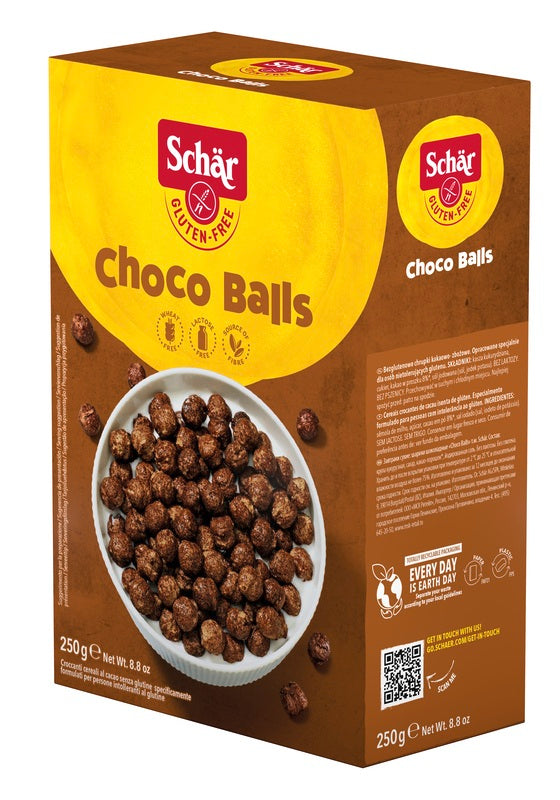 Schar Choco Balls Cereali Senza Lattosio 250 G - Schar Choco Balls Cereali Senza Lattosio 250 G