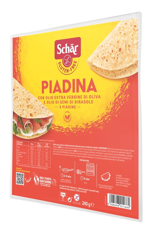 Schar Piadina Senza Glutine 240 G - Schar Piadina Senza Glutine 240 G