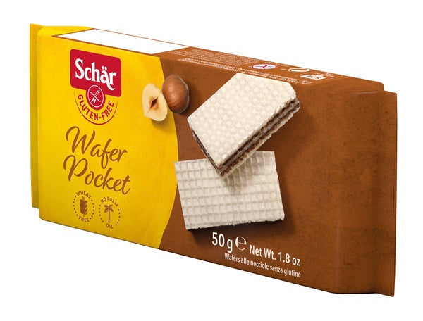 Schar Wafer Pocket Nocciola 50 G - Schar Wafer Pocket Nocciola 50 G