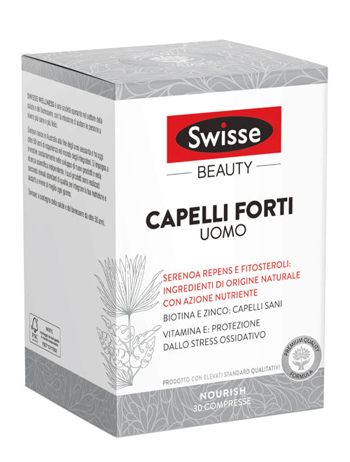 Swisse Capelli Forti Uomo 30 Compresse - Swisse Capelli Forti Uomo 30 Compresse