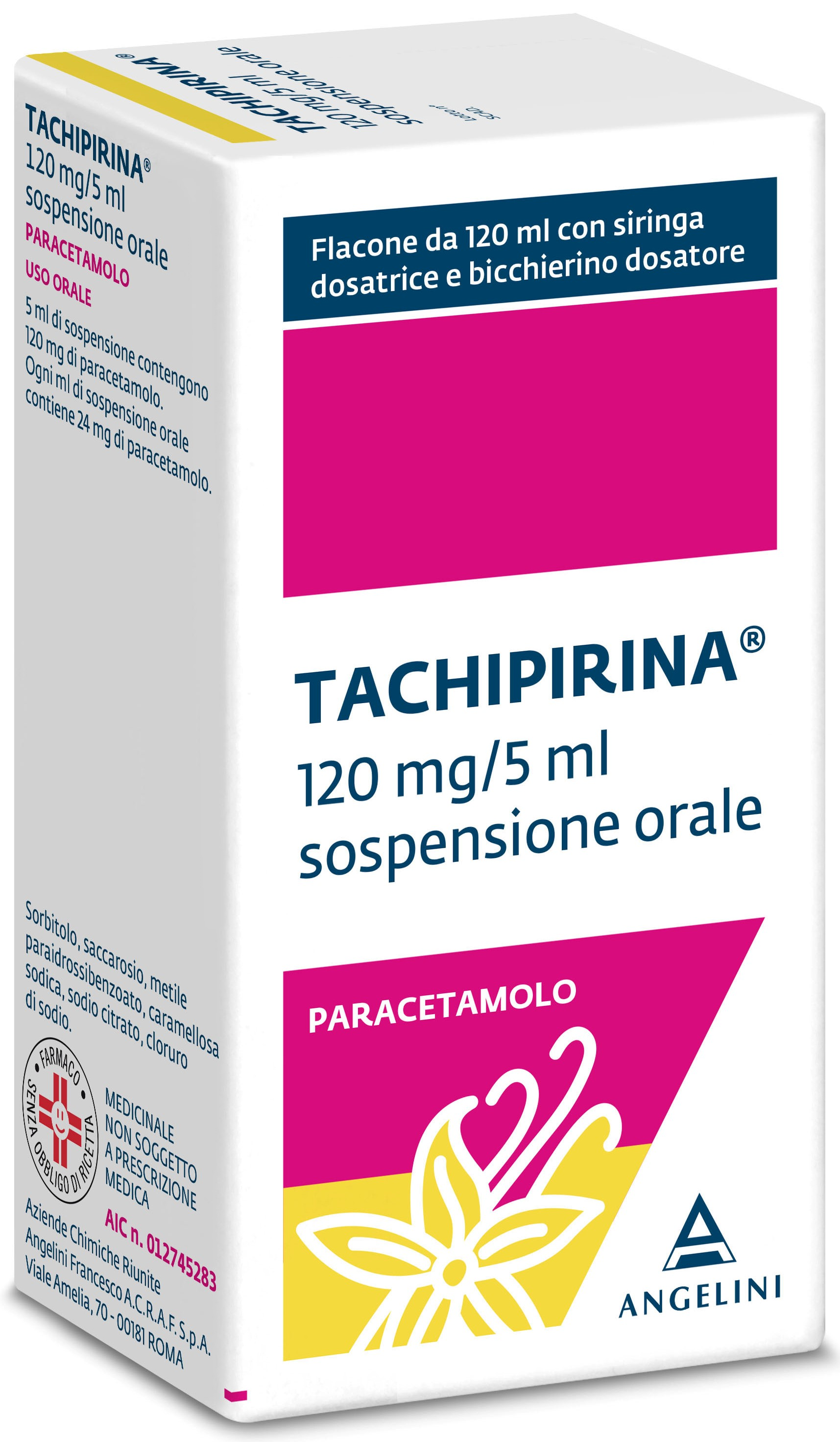 Tachipirina Sciroppo Vaniglia/Caramello Sospensione Orale 120ml 120mg/5ml - Tachipirina Sciroppo Vaniglia/Caramello Sospensione Orale 120ml 120mg/5ml