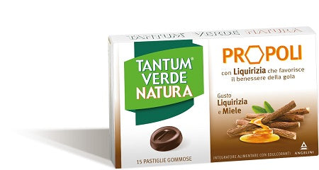 Tantum Verde Natura 15 Pastiglie Liquirizia - Tantum Verde Natura 15 Pastiglie Liquirizia