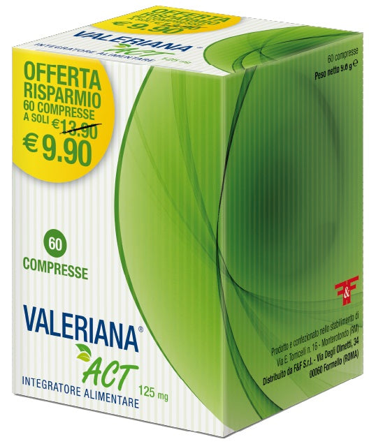 Valeriana Act 125 Mg 60 Compresse Da 125 Mg - Valeriana Act 125 Mg 60 Compresse Da 125 Mg