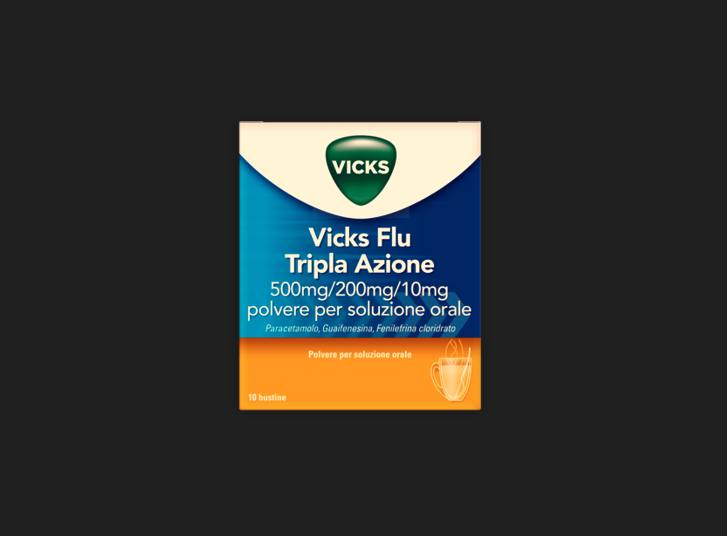 VICKS FLU TRIPLA AZIONE POLVERE PER SOLUZIONE ORALE - VICKS FLU TRIPLA AZIONE POLVERE PER SOLUZIONE ORALE