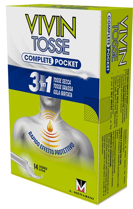 Vivin Tosse Complete Pocket 14 Stick Pack Da 10 Ml - Vivin Tosse Complete Pocket 14 Stick Pack Da 10 Ml